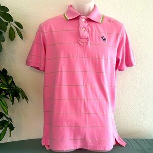 Abercrombie & Fitch Pink Polo Shirt Mens